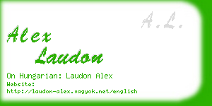 alex laudon business card